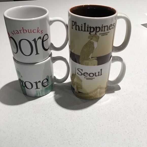 Starbucks Collectors mini mugs lot of four